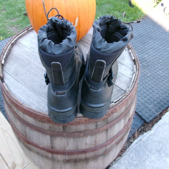 Rare Kaufman Sorel winter ice snow boots leather top buckle side 12 kaufaman Can main image 5